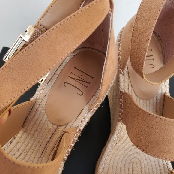 Inc. Women's Espadrille Strap Wedge Sandal Sz 10 - Picture 6 of 15